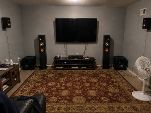 Theater Room home theater setup
